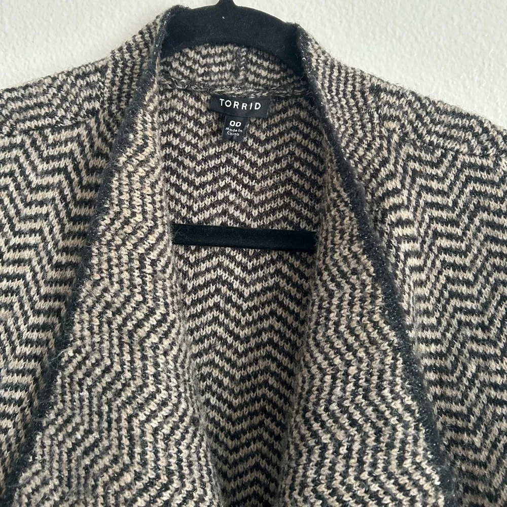 Torrid Open Front Waterfall Sweater